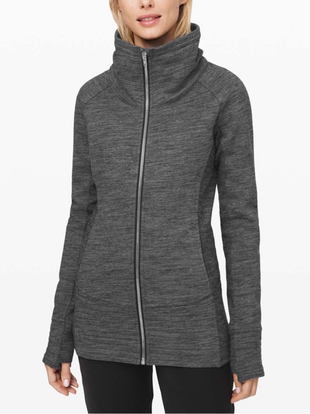 NWOT Lululemon Radiant Jacket Heathered Dark Grey size 8